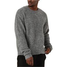 Woodbird Sweatere Woodbird Pullover Kurt Loop Crew Mand Asphalt - Asphalt