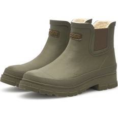 Woden Dame Gummistøvler Woden Liv Waterproof Gummistøvler Polyester - Dark Olive