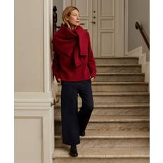 Dam - Ull Byxor Masai Mapaxora Dam Byxor Stl M Cropped - Navy Blazer
