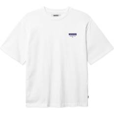 Woodbird T-shirts Woodbird Beam Pho Tee Kortærmede T-shirts - Ensian/Hvid