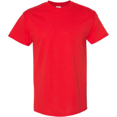 Mens Heavy Cotton Short Sleeve T-Shirt 5-pack - Red