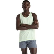 New Balance Herr Linnen New Balance Athletics Singlet Linne Herr - Green