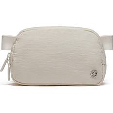 White - Women Bum Bags Pander Two Way Zipper Nylon Everywhere Belt Bag - White Opal