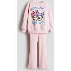 Övriga sets H&M My Melody 2-Delat Set Med Sweatshirt Och Leggings - Ljusrosa