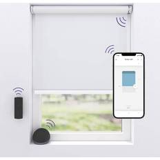 MotionBlinds Trådløst Elektrisk Mørklægningsrullegardin Hvid 100x190cm