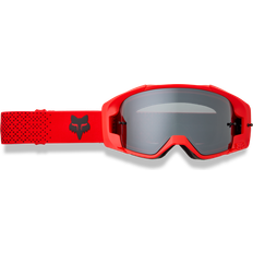 Motorcycle Goggles Fox Vue Core MX Goggles Fluorescent Red - Dark Grey