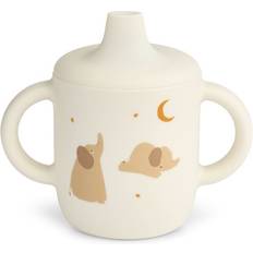 Beige Spildfri kopper Liewood Neil Sippy Kop Elephant D7 x H10.5 x W12 cm