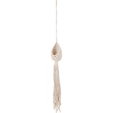Net Bag Flower Basket White Hanging Plant