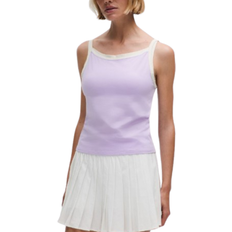 Överdelar Lululemon Hochgeschlossenes Ringer Tanktop Bio Frauen - Lavender Frost Light Ivory