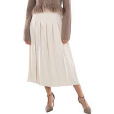 Polo Ralph Lauren Skirts Polo Ralph Lauren Pleated Satin Midi Skirt - Beige