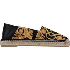 Black - Leather Espadrilles Versace Espadrilles