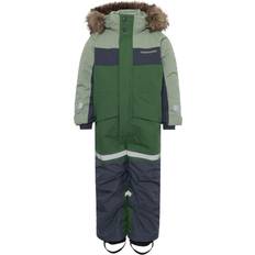 Gröna Overaller Didriksons Kids Vinteroverall Junior Light Moss - Ljusgrön