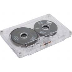 Cassettes Type I 50-Min Black Blank Cassette Premium Material Clear Box