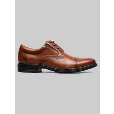 Stark Leather Cap Toe Oxfords - Brown