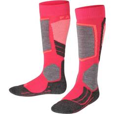 Pink Strømper Børnetøj Falke SK2 Intermediate Kids Skiing Knee-high Socks - Rød