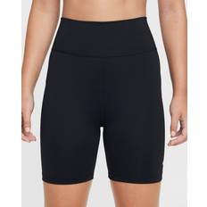 Nike Elastan Byxor Nike One Dri-FIT Biker Shorts - Black/White