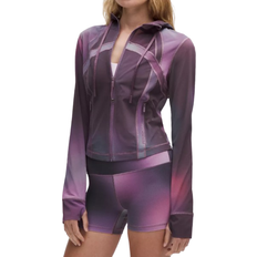 Dam Tröjor Lululemon Define Crop Jacket Mit Kapuze Aurora Haze - Purple Multi