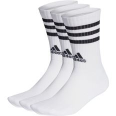 adidas 3-Stripes Cushioned Crew Socks 3-pairs - White/Black (HT3458)