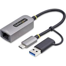 StarTech USB-C to Ethernet Adapter with USB-A Adapter