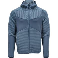 Mascot Customized Fleece Hoodie with Zipper - Stone Blue