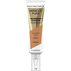 Max Factor Basmakeup Max Factor Miracle Pure Skin-Improving Foundation 82 Deep Bronze SPF30 For Women, 30 ml