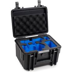 B&W International GmbH transportväska utomhus för DJI Mini 4 Pro drönare och Fly More Combo – typ 2000 svart – vattentät enligt IP67-certifiering, dammsäker, okrossbar och oförstörbar