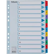 Pärmregister Mappar & Pärmar Esselte Register Mylar 1-12 A4