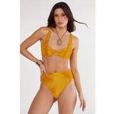 Bikinis on sale Nasty Gal Ribbed Textured Underwire Bikini Set - Yellow