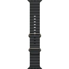 Wearables Apple 49mm Black Ocean Band Natural Titanium Finish