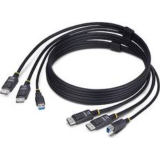 StarTech 2xDisplayPort 1.2/USB A 3.2 - 2xDisplayPort 1.2/USB B 3.2 M-M 1.8m