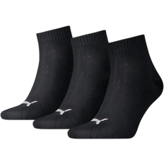 Puma Unisex Underwear Puma Plain Quarter Unisex Socks 3-pack - Black