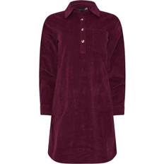 Red - Shirt Dresses M&Co Berry Red Cord Shirt Dress 20 - Red