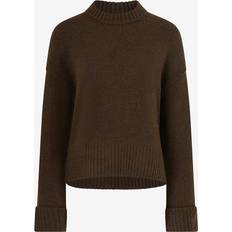 Gina Tricot Överdelar Gina Tricot Folded Sleeve Knitted Sweater - Brun