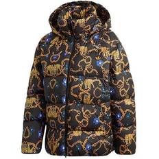 adidas Originals Os Down Puffer Warm Windproof Hooded Printed Down Jacket - Multicolor