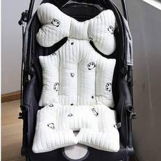 Seat Liners Shein Thick Quilted Embroidered Pattern Stroller Seat Cushion