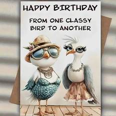 Shein Unique Bird Birthday Card Happy Birthday
