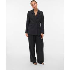 Hvid Blazere Vero Moda Dame Blazer - Dark Grey Melange