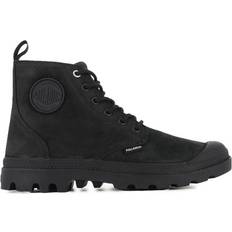 Nubuck - Unisex Snørestøvler Palladium Boots Unisex Pampa Hi NBK - Black