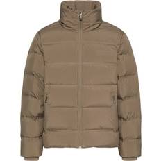 Calvin Klein Grey Outerwear Calvin Klein Doudoune Droite Matelassée Col Montant - Brown