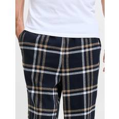 Ternede Pyjamasser Jack & Jones Jacrimon Pyjamasbukser Lysebrun/Sort/Hvid