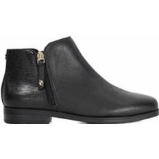 Dune London Black Ankle Boots Dune London Poleyn Leather Ankle Boots - Black