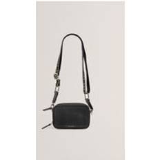 Ted Baker Crossbody Bags Ted Baker Webbing Leather Small Crossbody Camera - Black