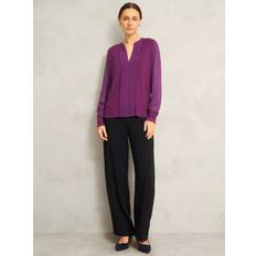 Hobbs Tops Hobbs Darcy Pintuck Long Sleeve Top - Purple