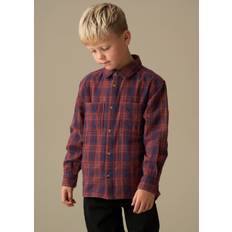 Checkered Shirts Children's Clothing Angel & Rocket Kids Double Faced Shirt