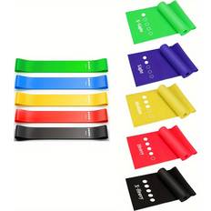 Temu 10pcs 5-Level Hip Resistance Band Set
