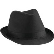 Solid Colours Hats Beechfield Fedora - Black
