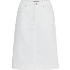 Denim Skirt For Women Fxdenima 2 - Blanc