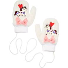 White Mittens Children's Clothing STYCH Faux Fur Unicorn Mittens - White