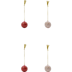 House Doctor Dekoration House Doctor Christbaumschmuck HDMach RedRose 36-teilig Weihnachtsbaumschmuck