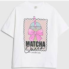 Girls Matcha Queen T-Shirt - White